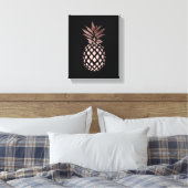 elegante Imitate Rose Goldene Ananas Leinwanddruck (Insitu (Schlafzimmer))
