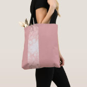 elegante Imitate Rose Rosa Streifen Tasche (Von Nahem)
