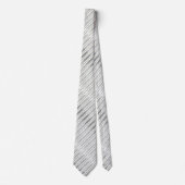 Elegante Imitate Silberstreifen und Grüne Streifen Krawatte (Vorderseite)