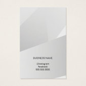 Elegante Imitate Silver Geometric Earring Card (Rückseite)