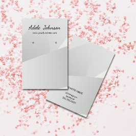 Elegante Imitate Silver Geometric Earring Card