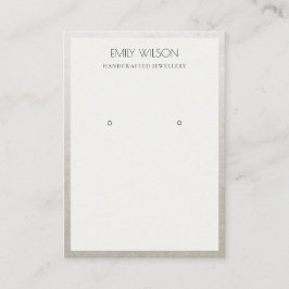 ELEGANTE IMITATE SILVER GRENZEN-FOLIENSCHUTZANZEIG VISITENKARTE