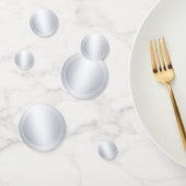 Elegante Imitate Silver Metallic Look Moderne Vorl Konfetti (Gruppe)