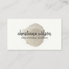 ELEGANTE IMITATE SILVER SCHWARZ BRUSH STROKE KALLI VISITENKARTE