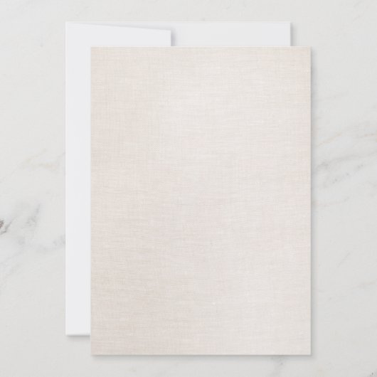 Elegante Imitate Silver Sequins Beige Linen Look Einladung (Rückseite)