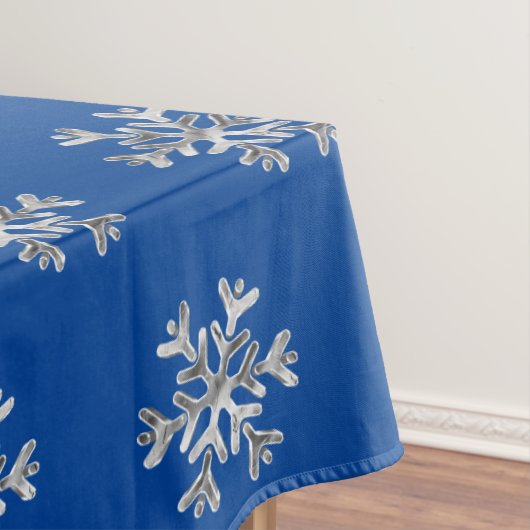 Elegante Imitate Silver Snowflakes Tischdecke (Beispiel)