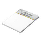 Elegante Imitate Vorlage für Graue Marmortexte Notizblock (Rotiert)