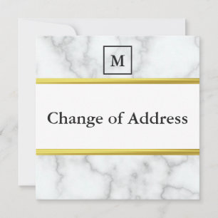 Elegante Imitate Weiße Marmorveränderung Ankündigung