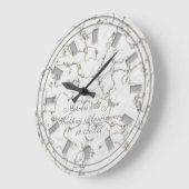 Elegante Imitate zum Hochzeitstag Marmoruhr Große Wanduhr (Winkel)