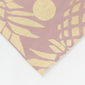 elegante Imitatgoldananasmuster-Polkapunkte Fleecedecke (Ecke)