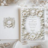 Elegante Imitats aus White Tulips Einladung