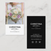 Elegante Imitats für Fotografen Visitenkarte (Vorne/Hinten)