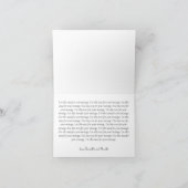 Elegante Imitats Gold, Blue & White Wedding Vielen Dankeskarte (Innenseite)