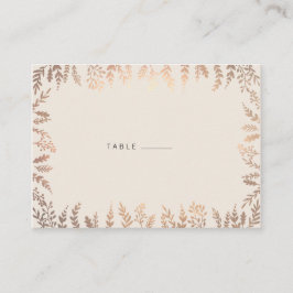 Elegante Imitats Gold Foliage Escort Card Platzkarte