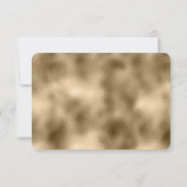 Elegante Imitats Gold Glitzer & Foil Wedding RSVP  Karte (Rückseite)