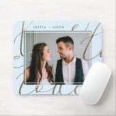 Elegante Imitats Gold Liebe Script mit Foto und Na Mousepad (Mit Mouse)