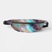 Elegante Imitats Gold mit Aquamarinem und Lila Opa