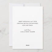 Elegante Imitats Gold Script Frohe Weihnachten Fot (Rückseite)