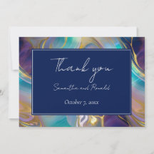 Elegante Imitats Gold und Blue Opal Stone wirbeln