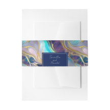 Elegante Imitats Gold und Blue Opal Stone wirbeln