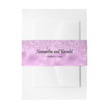 Elegante Imitats Lilac Glitzer and Foil Wedding