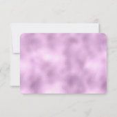 Elegante Imitats Lilac Glitzer Foil Wedding RSVP K (Rückseite)
