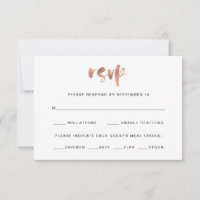 Elegante Imitats Rose Gold Hochzeit