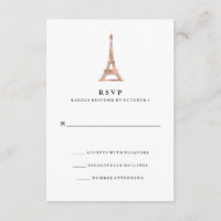 Elegante Imitats Rose Gold Pariser Eiffelturm UAWG