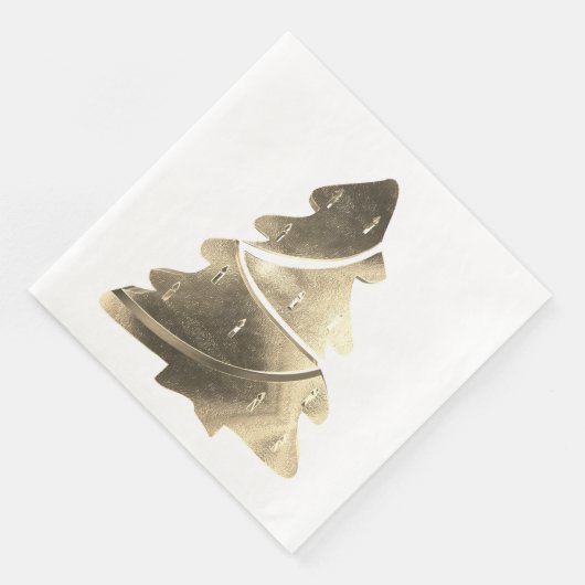 Elegante Imitats Silver Gold Foil Serviette (Ecke)