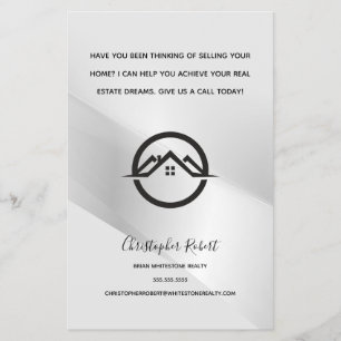 Elegante Immobilien in Silber Flyer