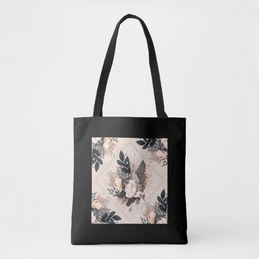 Elegante in Blütenstüte Tasche (Vorderseite)