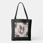 Elegante in Blütenstüte Tasche (Rückseite)