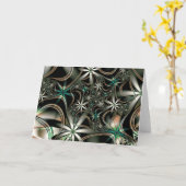 Elegante in der Blumen-Grußkarte Karte (Gelbe Blume)