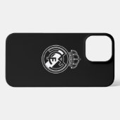 Elegante in Monochrome: Real Madrid B&W Phone Case iPhone Hülle (Rückseite (Horizontal))