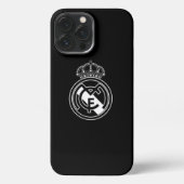 Elegante in Monochrome: Real Madrid B&W Phone Case iPhone Hülle (Rückseite)