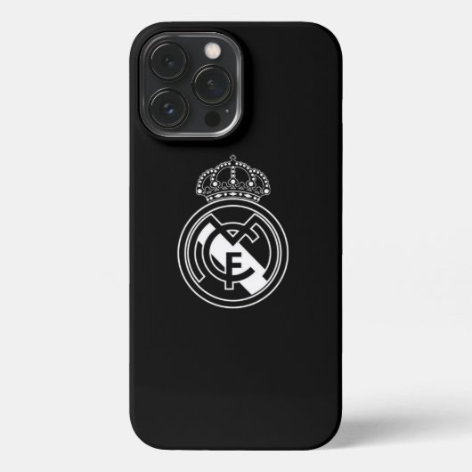 Elegante in Monochrome: Real Madrid B&W Phone Case iPhone Hülle (Rückseite)