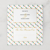 Elegante INDIA Hochzeitsstimmung Platzkarte (Außenseite Aufgefaltet)