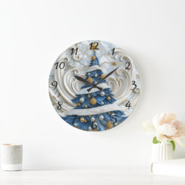 Elegante indische Christbaumkunst Große Wanduhr