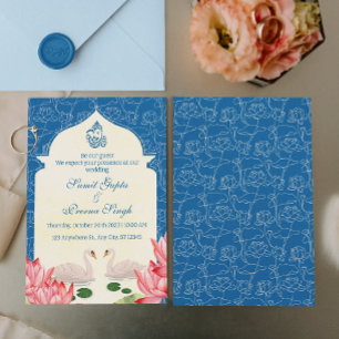 Elegante indische hinduistische Hochzeit Einladung