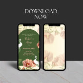 Elegante indische Hochzeitseinladung Einladung