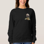 Elegante indische Tiger Ästhetik Botanische Print Sweatshirt (Vorderseite)
