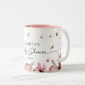 Elegante, individuell anpassbare Baby Shower Gastg Zweifarbige Tasse (VorderseiteRechts)