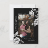 Elegante individuell anpassbare Blumen-Save the Da Save The Date (Vorderseite)