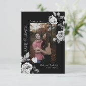 Elegante individuell anpassbare Blumen-Save the Da Save The Date (Stehend Vorderseite)