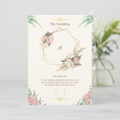 Elegante, individuell anpassbare Einladung für Hoc (Stehend Vorderseite)