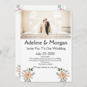 Elegante, individuell anpassbare Einladungskarten  (Vorne/Hinten)