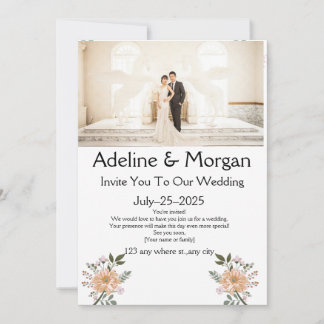 Elegante, individuell anpassbare Einladungskarten