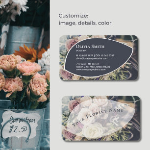 Elegante, individuell anpassbare Florist Business  Treuekarte