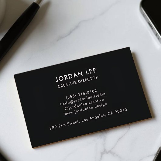 Elegante individuell anpassbare QR Code Business C Visitenkarte