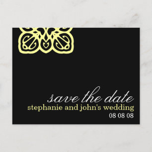 Elegante individuell anpassbare Save the Date Post Ankündigungspostkarte
